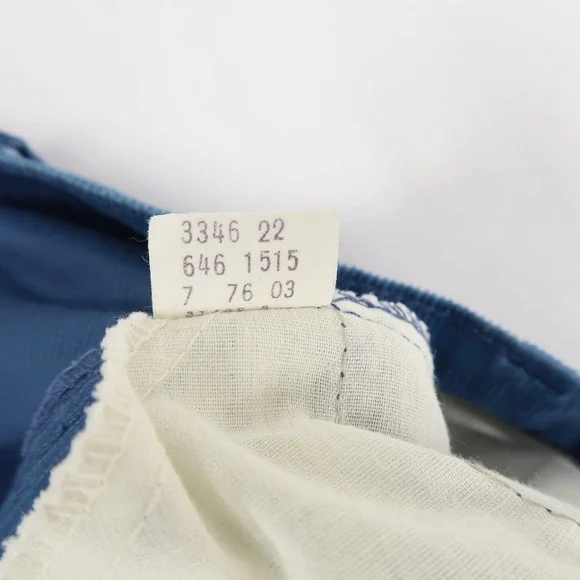 Vintage Levis 646 Pants Mens 36x30 Blue Corduroy Flare Bell Bottom‎ White Tab